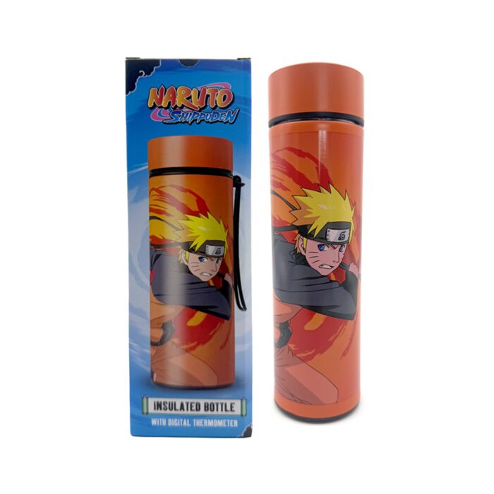 Naruto Värmeisolerad Flaska med Digital Termometer