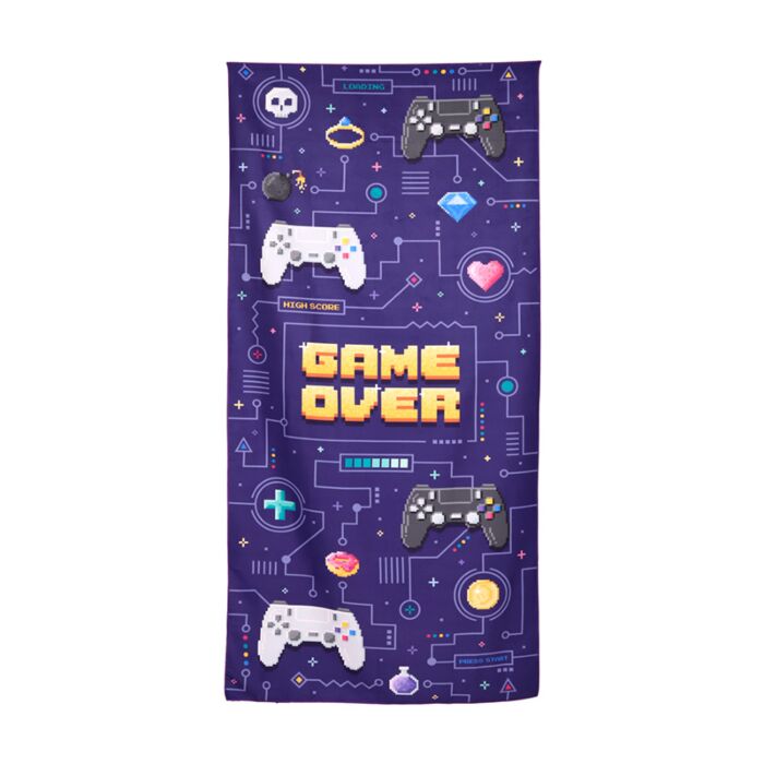 Game Over Mikrofiber Strandhandduk