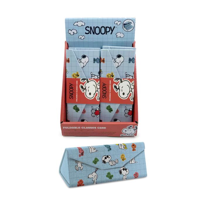 Peanuts Snoopy Snobben & Woodstock Ihopvikbart Glasögonsfodral