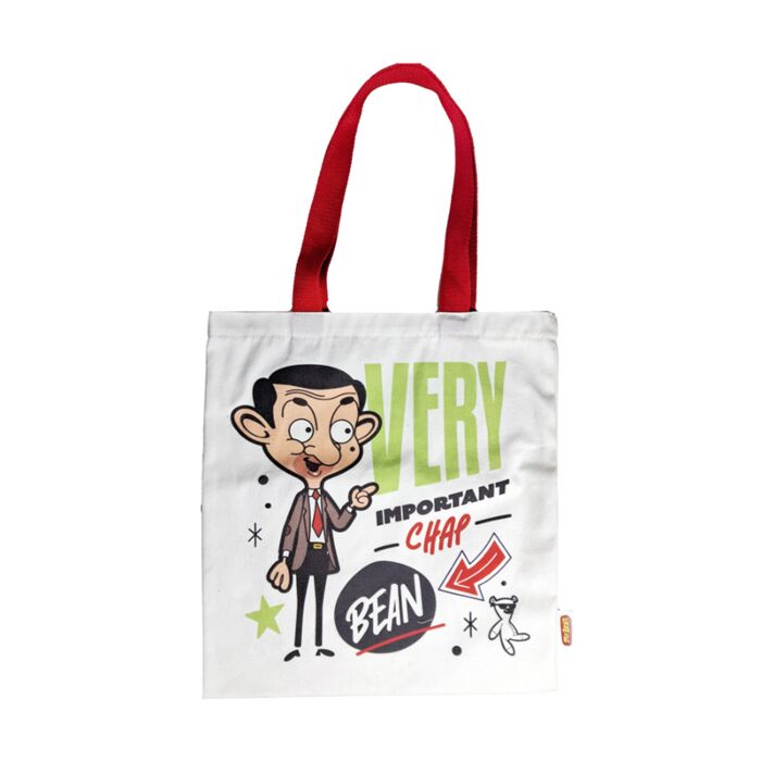 Mr Bean & Teddy Återanvändbar Tote Väska