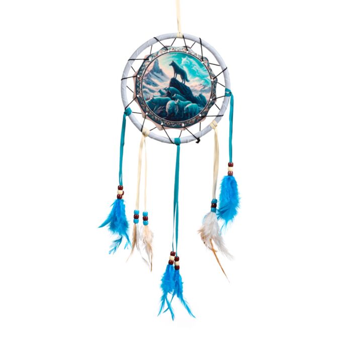 Spirit of the Wolf Pack Varg Drömfångare 16cm