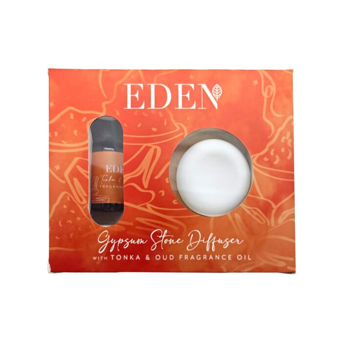 Tonka & Oud Gipssten Diffuser & Doftolja-Set