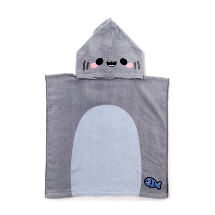 Archie the Shark Adoramals Barnhandduk med Huva