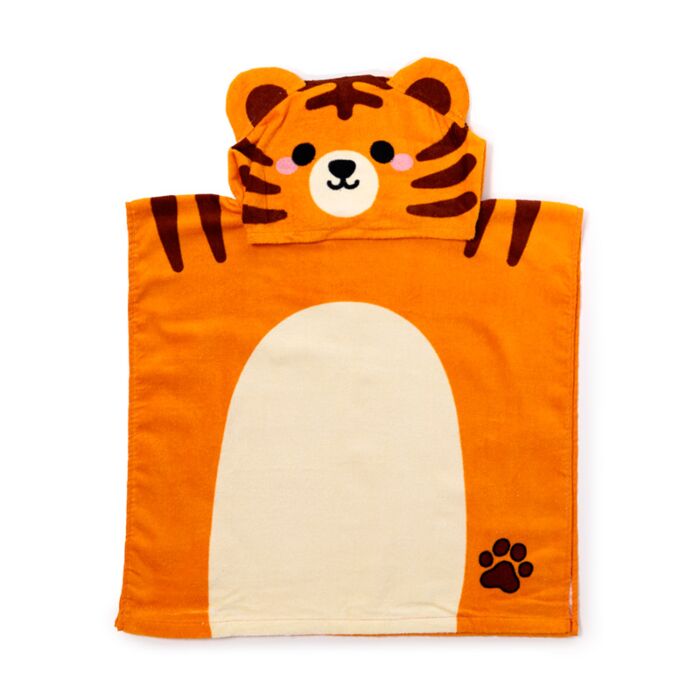 Alfie the Tiger Adoramals Barnhandduk med Huva