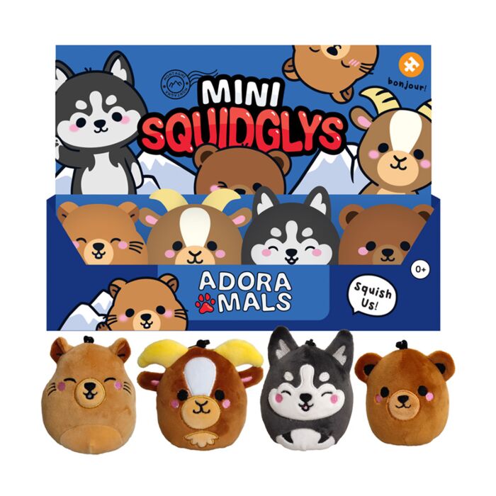Squidglys Adoramals Bergsdjur Plysch Mini Nyckelring