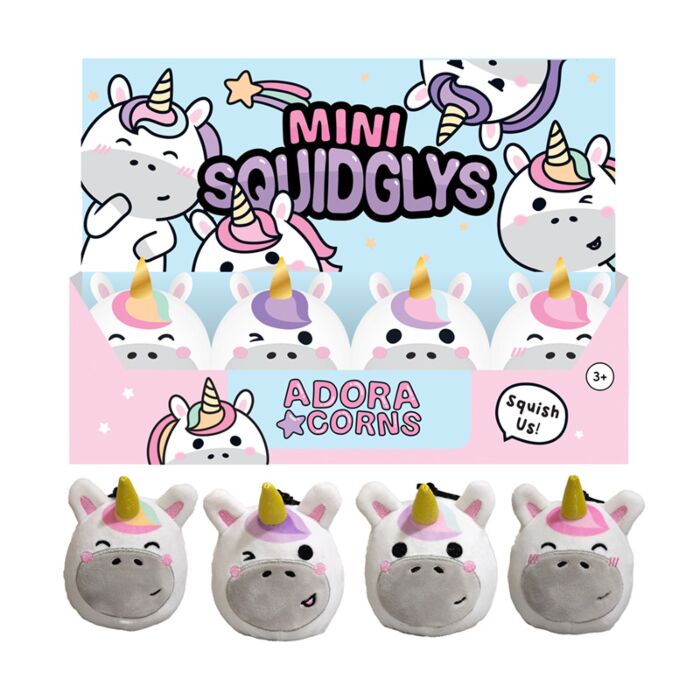 Squidglys Astra the Unicorn Adoracorns Enhörning Plysch Mini Nyckelring