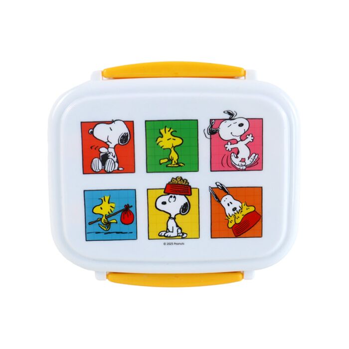 Peanuts Snobben & Woodstock Clip Lock Staplad Bento Lunchlåda med Bestick