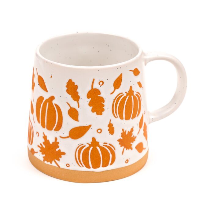 Pumpa Avsmalnad Mugg i Stengods