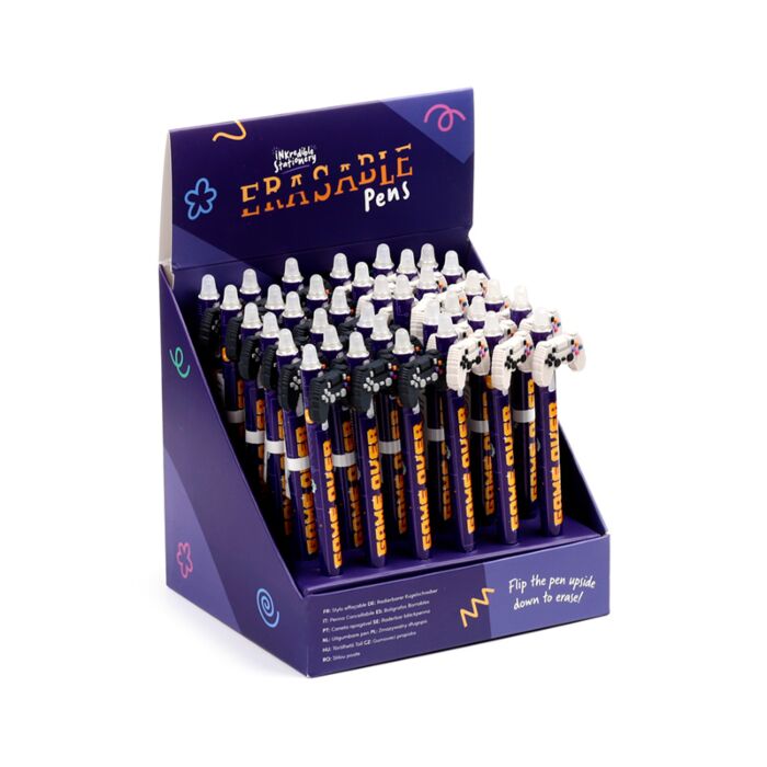 Game Over Inkredible Suddbar Bläckpenna med PVC Spelkontroll-topp