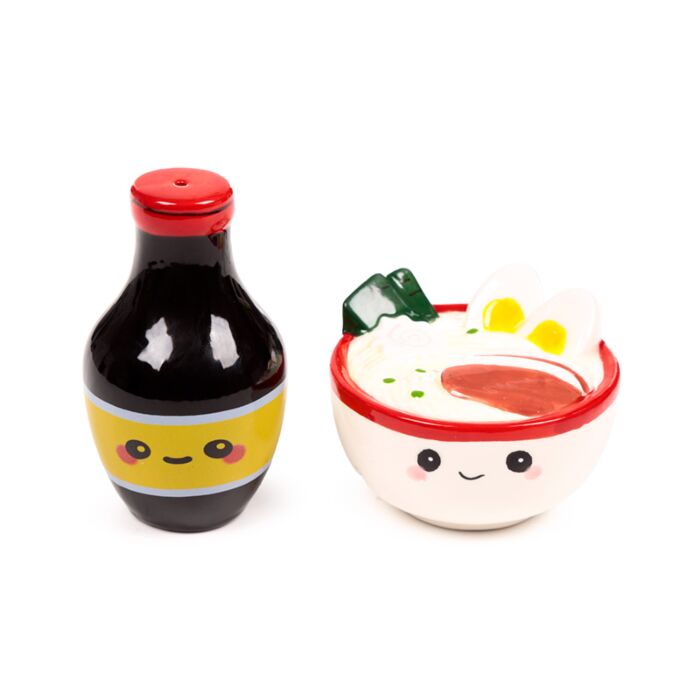Nori the Ramen Foodiemals Salt & Pepparset i Keramik