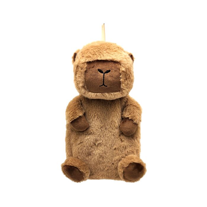 Capybara 650ml Varmvattenflaska med Plyschöverdrag