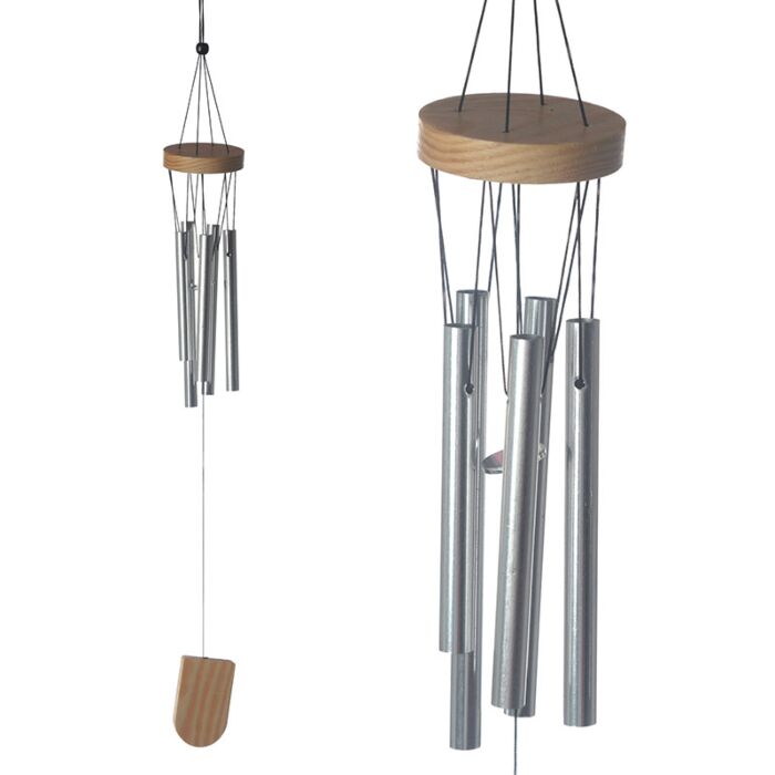 Vindflöjel i Trä med metalll Rör 37cm