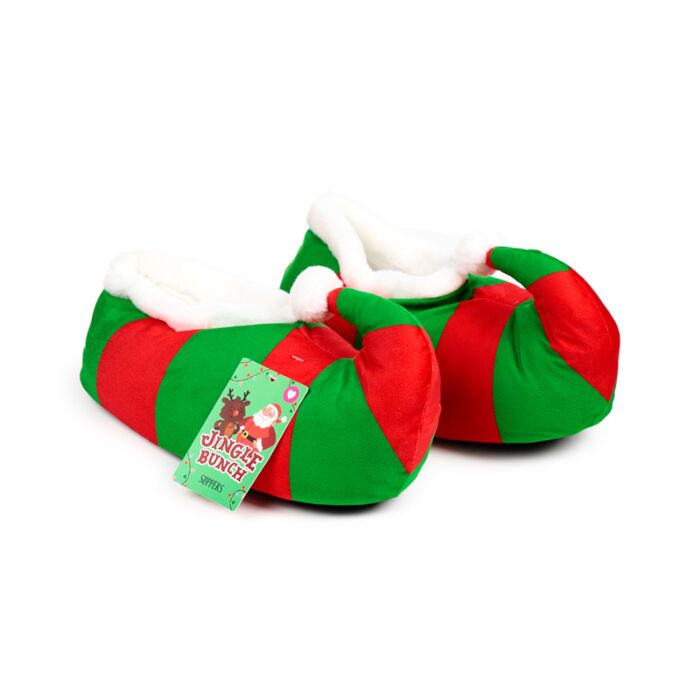 Jingle Bunch Jul Tomtenisse Tofflor (Unisex En Storlek)