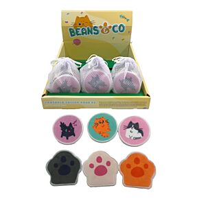 6-Pack Beans & Co Katter Återanvändbara Rengörningspads
