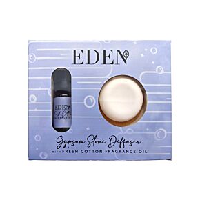 Fresh Cotton Gipssten Diffuser & Doftolja-Set