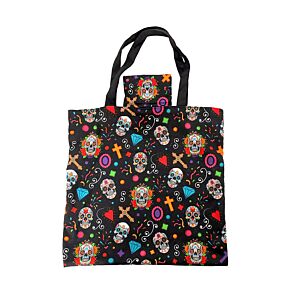 Ihopvikbar Återanvändbar Shoppingväska Day of the Dead i RPET