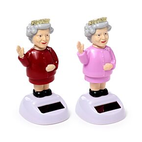 Drottning Elizabeth Solcellsfigur