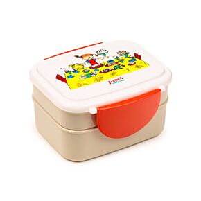 Pippi Långstrump Clip Lock Staplad Bento Lunchlåda med Bestick