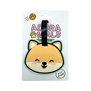 Adoramals Shuggs the Shiba Inu PVC Bagagelapp