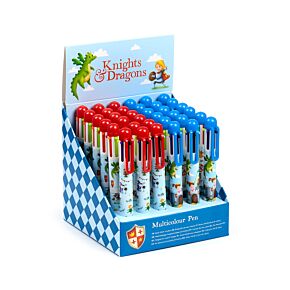 Knights & Dragons Penna med Multifärg (6 Färger)