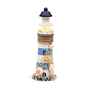 Kust Souvenir - Fyrfiguriner Snäckor med LED-ljus