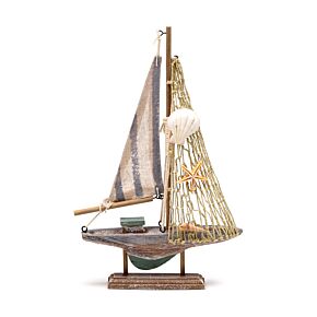 Kust Souvenir - Segelbåt Randig Trasa