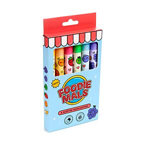 Foodiemals Frukt Suddbar Överstrykningspenna med Parfymerat Bläck 6-Pack Foodiemals Frukt Suddbar Överstrykningspenna med Parfymerat Bläck 6-Pack
