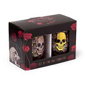 Skulls & Roses 2-Pack Tumblers