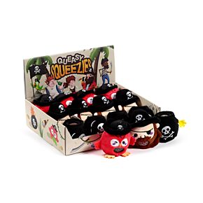 Queasy Squeezies Jolly Rogers Pirat Plysch Klämmig Leksak