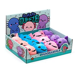 Queasy Squeezies Axolotl (Salamander) Plysch Klämmig Leksak
