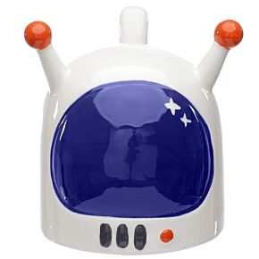 Space Cadet Rymd Astronaut Rymdhjälm Upp-Och-Nervänd Keramikmugg