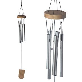 Vindflöjel i Trä med metalll Rör 37cm