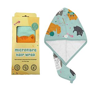 Beans & Co Katter Hårhandduk i Mikrofiber