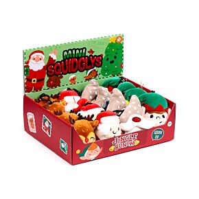 Squidglys Festive Friends Jul Plysch Nyckelring
