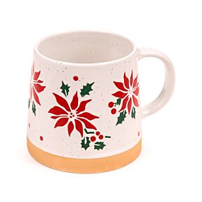 Julstjärna Avsmalnad Mugg i Stengods