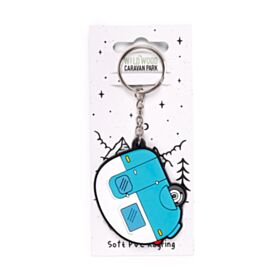 Home is Where You Park It Husvagn PVC Nyckelring
