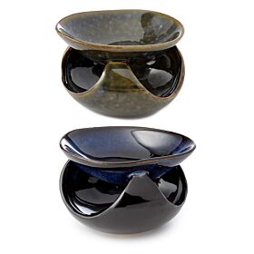 Keramisk Aromalampa - Abstrakt Djupblå