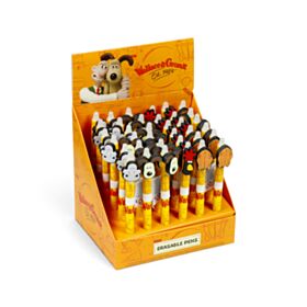Inkredible Suddbar Bläckpenna med PVC Wallace & Gromit Topp