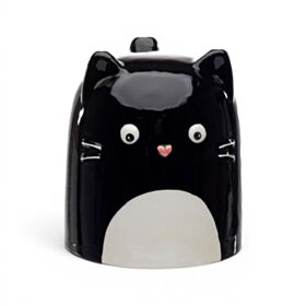 Feline Fine Katt Upp-Och-Nervänd Keramikmugg