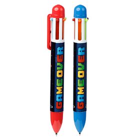 Game Over Penna med Multifärg (6 Färger)