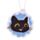 Citron Lucky the Black Cat Katt Ansikte Luftfräschare