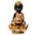 Liten Buddha och Lotus Backflow Rökelsebrännare