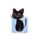 Lucky the Black Cat Katt Magnetiskt Bokmärke-Set