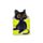 Lucky the Black Cat Katt Magnetiskt Bokmärke-Set