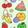 Foodiemals Watermelon & Summer Fruits Mikrofiber Strandhandduk