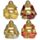 Skrattande Mini Glitter Kinesisk Lyckobuddha 8cm