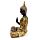 Svart & Orange Guld Thai Buddha Mediation
