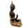 Svart & Orange Guld Thai Buddha Mediation