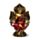 Röd & Guld Thai Buddha Seated Lotus
