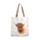 Jan Pashley Highland Coo Återanvändbar Tote Väska